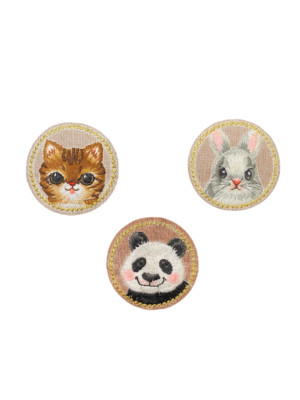 Cute Animal Cat Panda Rabbit Patch Choose 1, Iron or Sew on