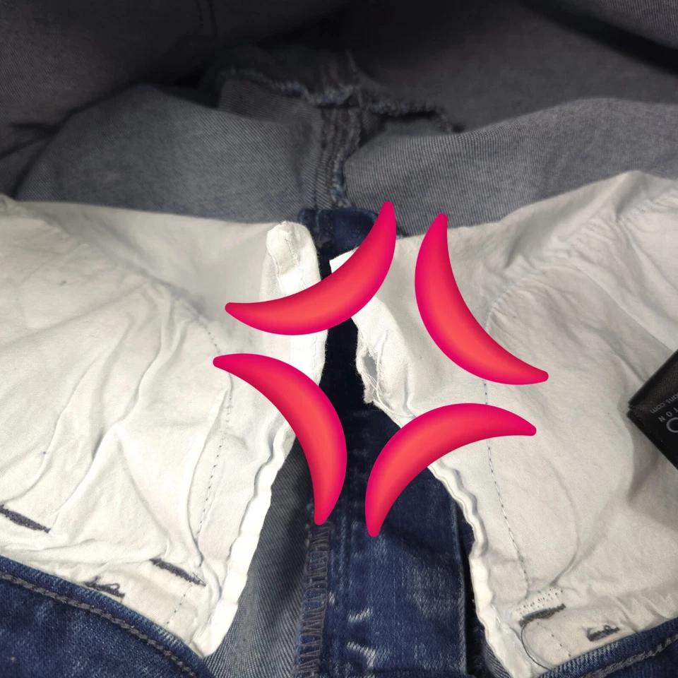 JEAN AJUSTADO BUFFALO DAVID BITTON FE PARA MUJER TALLA 31 TIRO MEDIO ELÁSTICO DESGASTADO Foto 4 de 4