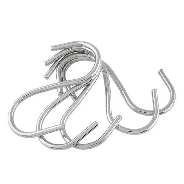 10x S-SHAPED HOOKS 50mm Heavy Duty Garden Tool Shed Steel Rust Proof ...