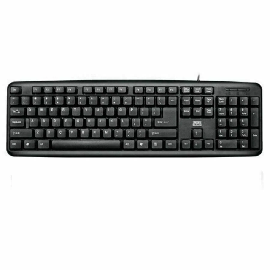 NEW USB 2.0 Wired Stylish Slim QWERTY Keyboard UK Layout For PC Computer Laptop  - Image 2 of 4