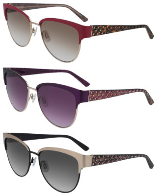 Bebe Women s Brow Line Cat Eye Sunglasses w Gradient Lens BB7208 eBay