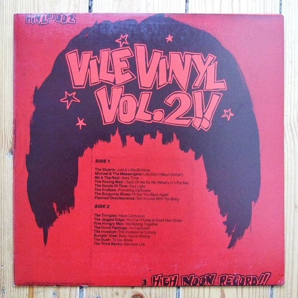 Vile Vinyl Volume 2 - Rare, Wild, Primitive Mid-Sixties Garage Psych USA 1985 - Bild 4 von 4
