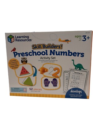 Learning Resources Skill Builders! Preschool Numbers Activity Set 52 Pcs Ages 3+