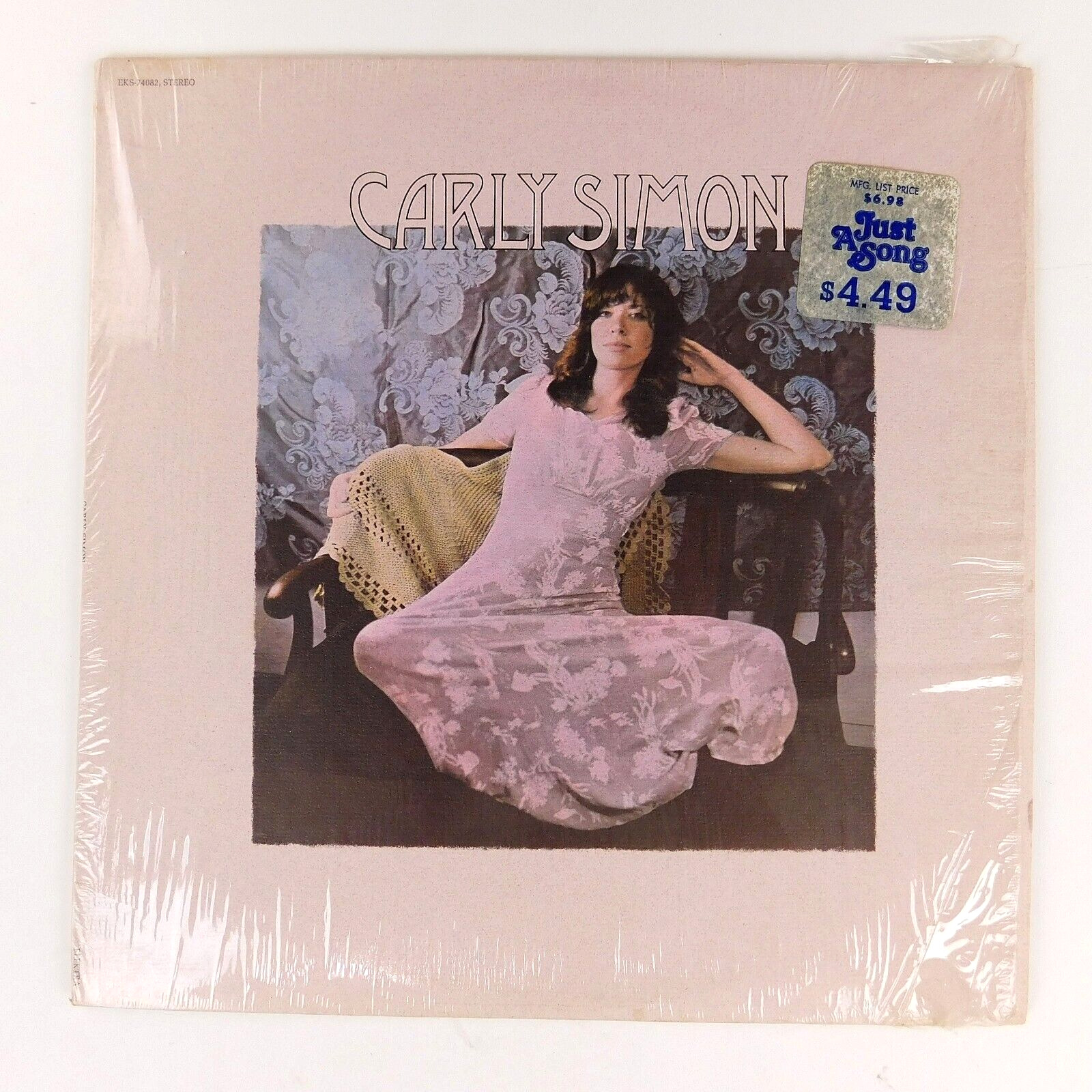 Vinyl LP Carley Simon-self titled, poster 1971  VG+ [add'l LPs , 75¢ ship]