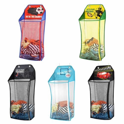 LAUNDRY BASKET LED HAMPER MESH FOLDABLE DIRTY WASHING CLOTHES STORAGE BIN BAG - Picture 1 of 29