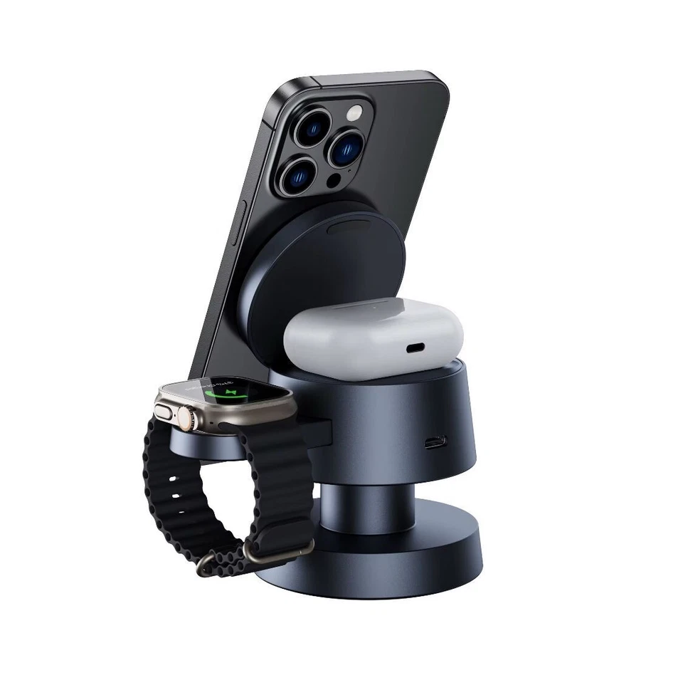 4-in-1 Kabelloses Ladegerät mit Nachtlicht15w Magnetische Wireless Charger USB-C