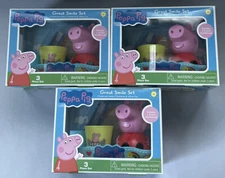 Peppa Pig Kids Travel Toothbrush & Rinse Cup Great Smile Set - Set Of 3