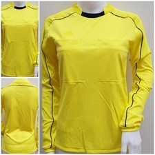 adidas Damen Schiedsrichter Trikot Referee Langarm Fußball REF 16 gelb schwarz O