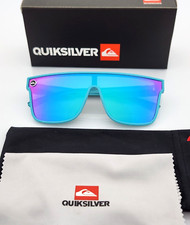 Quiksilver Shield Sunglasses Light Blue Frame Flash Blue-Purple Mirror Lens