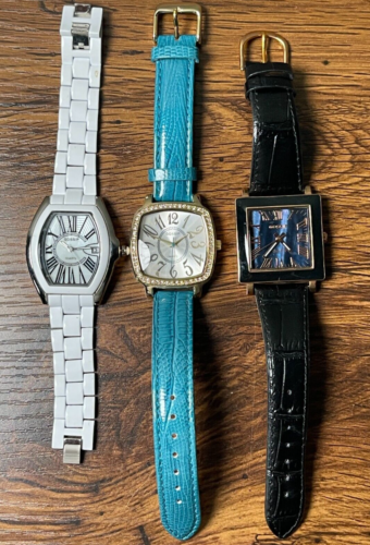 Women’s Watch Lot of 3 Gossip Metal Leather Band being Sold As Is - Photo 1/8