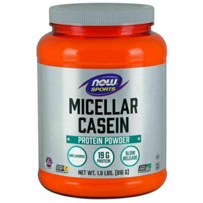 Instantized Micellar Casein Unflavored  1.8 lbs By Now Foods