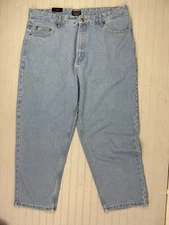 Cross & Winsor Size 40x29 Mens Jeans Relaxed Cotton (Actual Inseam 27.5) Light