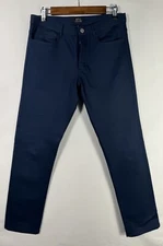 APC Men's Size 30 Navy Blue Ribbed Pants