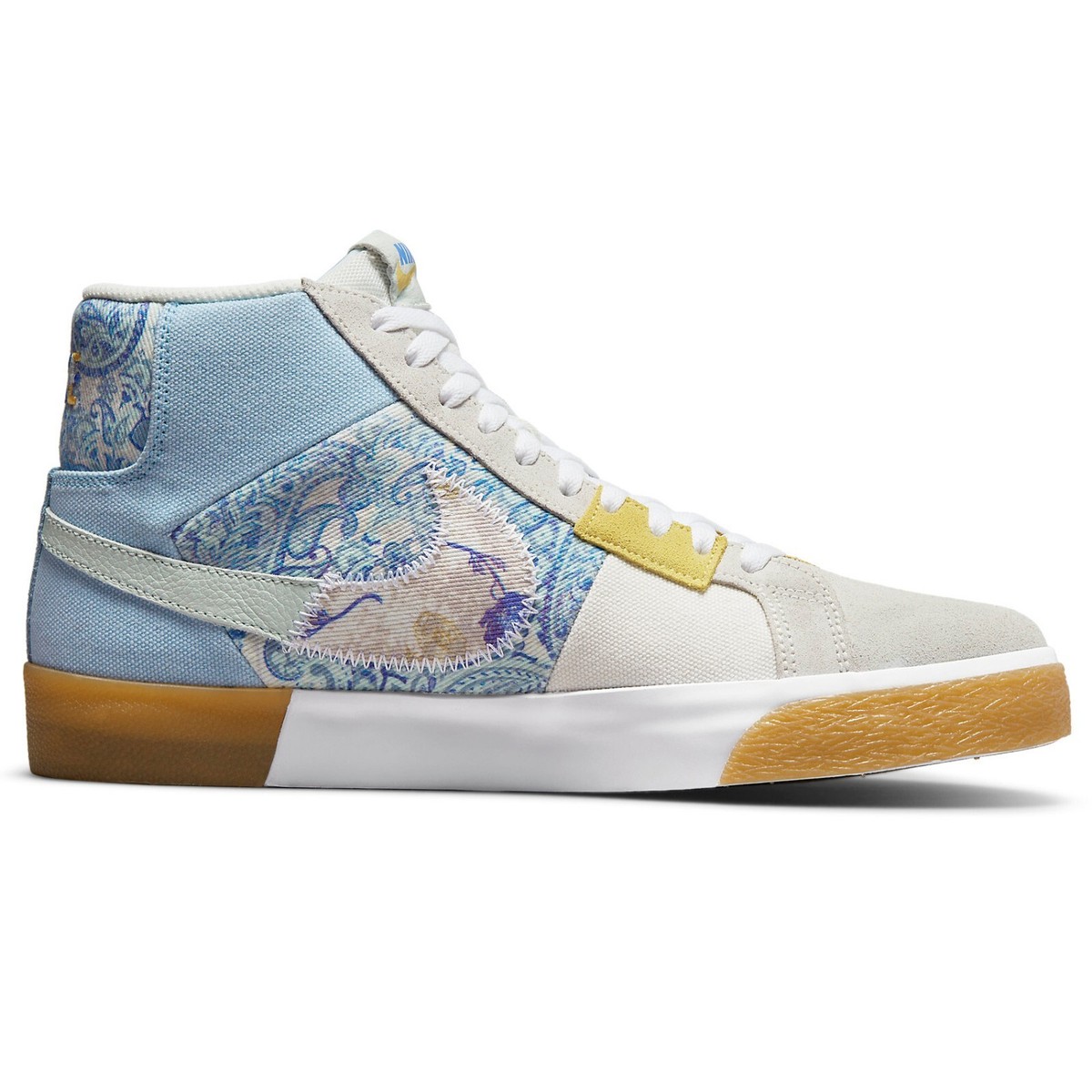 NIKE SB Zoom Blazer Mid Premium Boarder Blue Floral Paisley