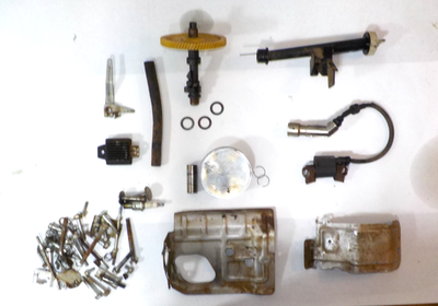 #ad TROY BILT MTD 547CC Engine Junk Parts amp; Hardware Lot 227 $25.00