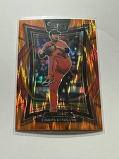 2025 Panini Select - Concourse Tomoyuki Sugano #92 Orange Flash Prizm (RC)