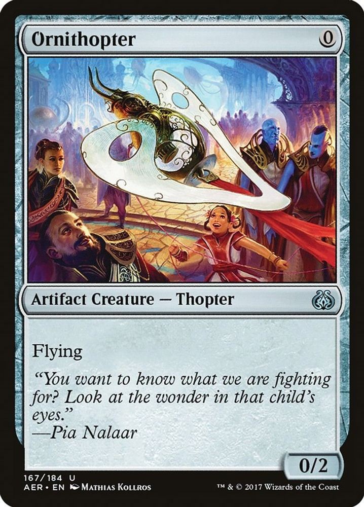 2017 Magic: The Gathering: Aether Revolt - Ornithopter (#167, U, Near Mint)
