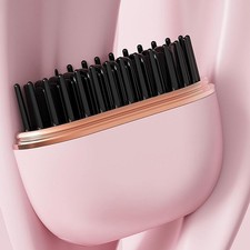 Mini Straightener Comb Lightweight Hairdressing Tool for Girl Women Home Travel