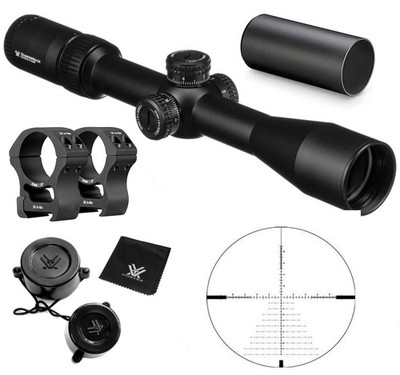 Vortex 4-16x44FFP MRAD Reticle  Rifle Scope With PR30-H Rings DBK- 10027