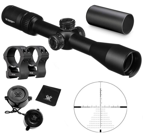 Vortex 4-16x44FFP MRAD Reticle Rifle Scope With PR30-H Rings DBK- 10027 ...