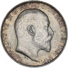 1906 Florin - Edward VII British Silver Coin - Superb