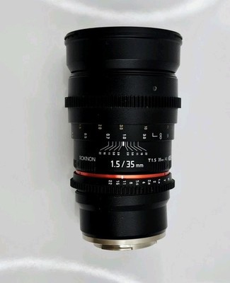 Rokinon 1.5/35mm AS UMC Wide Angle Camera Lens for Canon EF-FOR PARTS OR REPAIR