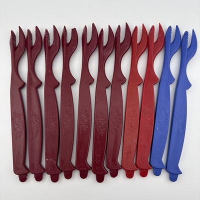 Vtg Lot of 11 Sea Sheller  Heavy Plastic Seafood Lobster Crab Prawns Tools USA K