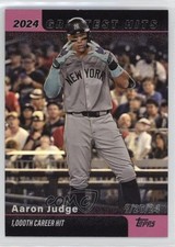 2025 Topps Series 1 2024 Greatest Hits Pink Foil Aaron Judge #GH-16 1i5w