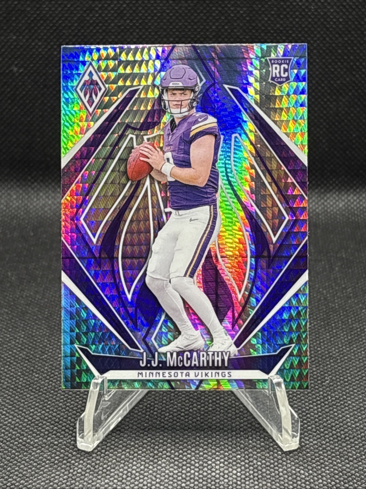2024 Panini Phoenix - Rookies J.J. McCarthy #185 Hyper (RC)