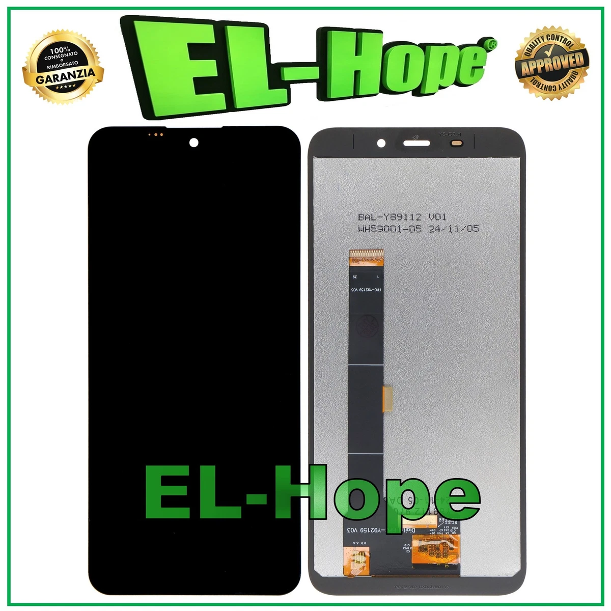 Audiosystem Display LCD Touch Screen Per Oukitel C59 / C59 Pro - Vetro Originale, Sostituzione Facile Con Videoguida