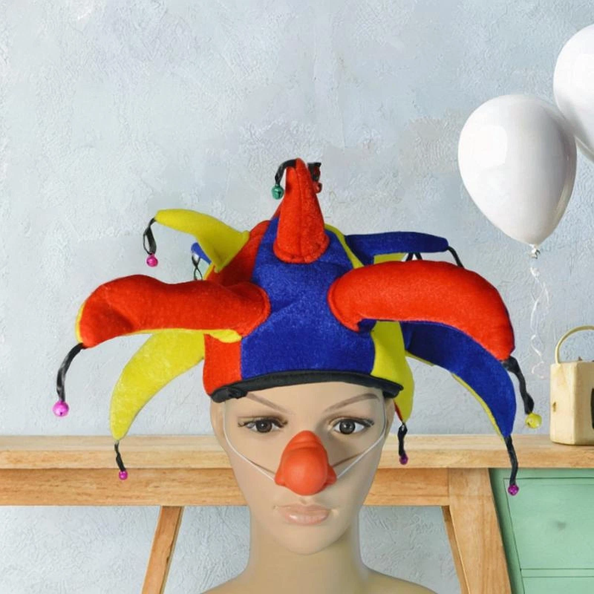 4 Pezzi Cappelli Divertenti Con Palla Appuntita – Copricapo Giocoso Per Halloween, Natale, Compleanni E Cosplay, Multicolore, Taglia Unica