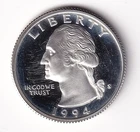 1994 S Silver Proof Washington Quarter from Silver Proof Set #492