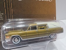 Johnny Lightning Cadillac 1966 Cadillac Hearse Dark Gold