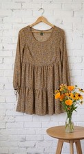 Wild Fable Dress Long Sleeve Floral XS Tiered Lightweight Flowing Cottagecore 