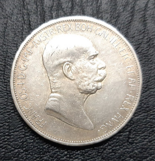 MONETE MONDIALI Austria Argento 5 Corona 1908 Km 2809 Ottime Condizioni