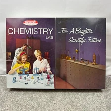 Vintage 1960s SkilCraft Chemistry Lab Set Metal Case