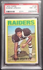 1972 TOPPS #186 EUGENE UPSHAW ROOKIE RC PSA 8 - Only One On Ebay!