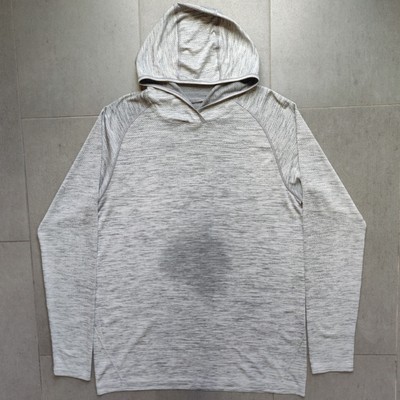 Lululemon Metal Vent Tech Pullover Hoodie 2.0 Slate / White Heather Grey Mens L
