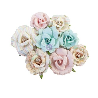 Prima Flowers MAGIC LOVE - Stardust Paper Flowers 8/pck 652722