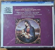 Monteverdi: Vespro della Beata Vergine, 1610 (Teldec 2292-42671-2) Harnoncourt