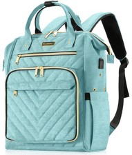 Knitting Bag Backpack, Yarn Organizer with USB Charging Port, Quilted Backpac...