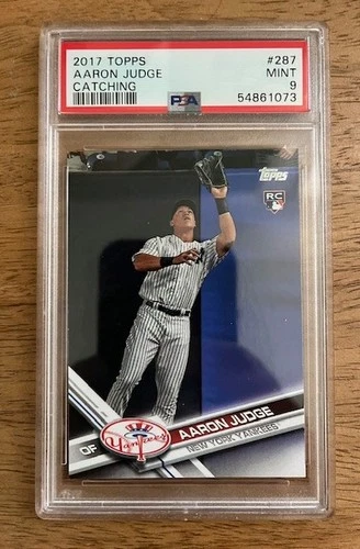 2017 Topps - Aaron Judge #287 Catching (RC) PSA 9