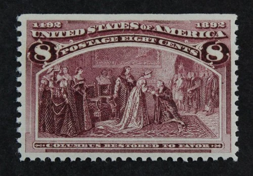 CKStamps: US Stamps Collection Scott#236 8c Columbian Mint NH OG