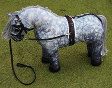 Leather lunging lunge long rein halter tack roller set Lemieux toy horse NOT inc