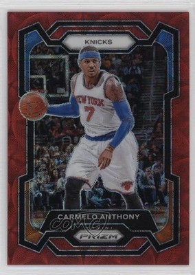 2023-24 Panini Prizm Choice Red Prizm 26/88 Carmelo Anthony #186 HOF hs9