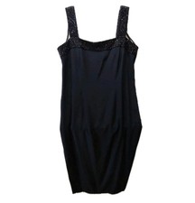 Jovani Dress Black Vintage Long Beaded Wedding Guest Formal Cocktail Women Sz 12