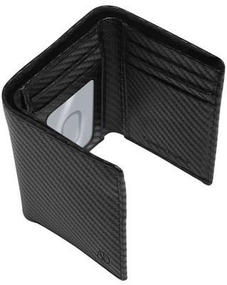 Access Denied Trifold Wallets For Men RFID - Carbon Small, Black Fiber