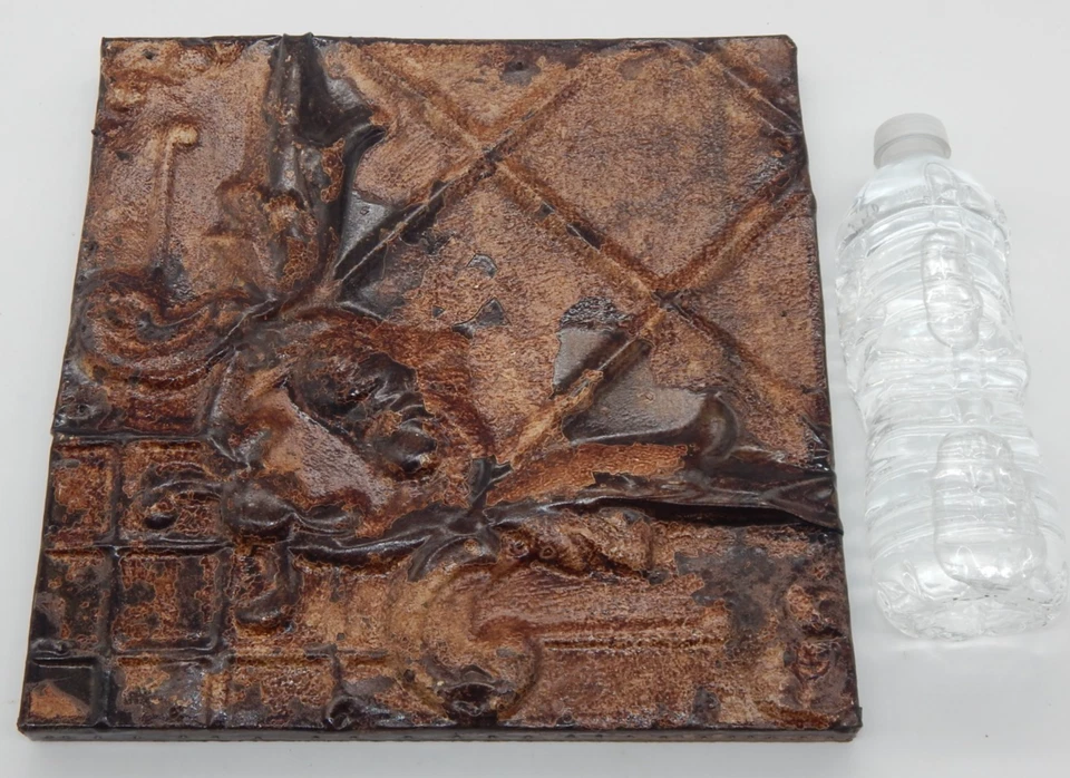 Architectural Salvage Antique Metal Framed Ceiling Tin Olde Goode Things NYC - Image 2 of 4