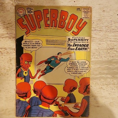 Superboy #88 (DC Comics 1961) The Invader from Earth Siegel Single Issue 3.0 