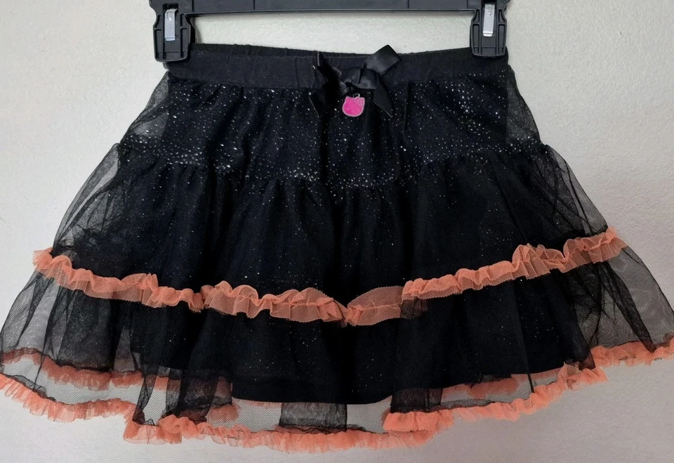Linda Falda Sanrio Hello Kitty Niñas 5T Tul Brillo Brillo Capas Extra Mini Foto 2 de 4